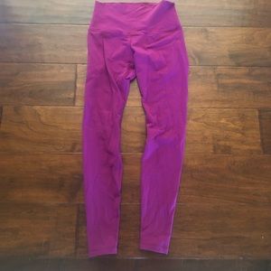 magenta lululemon leggings